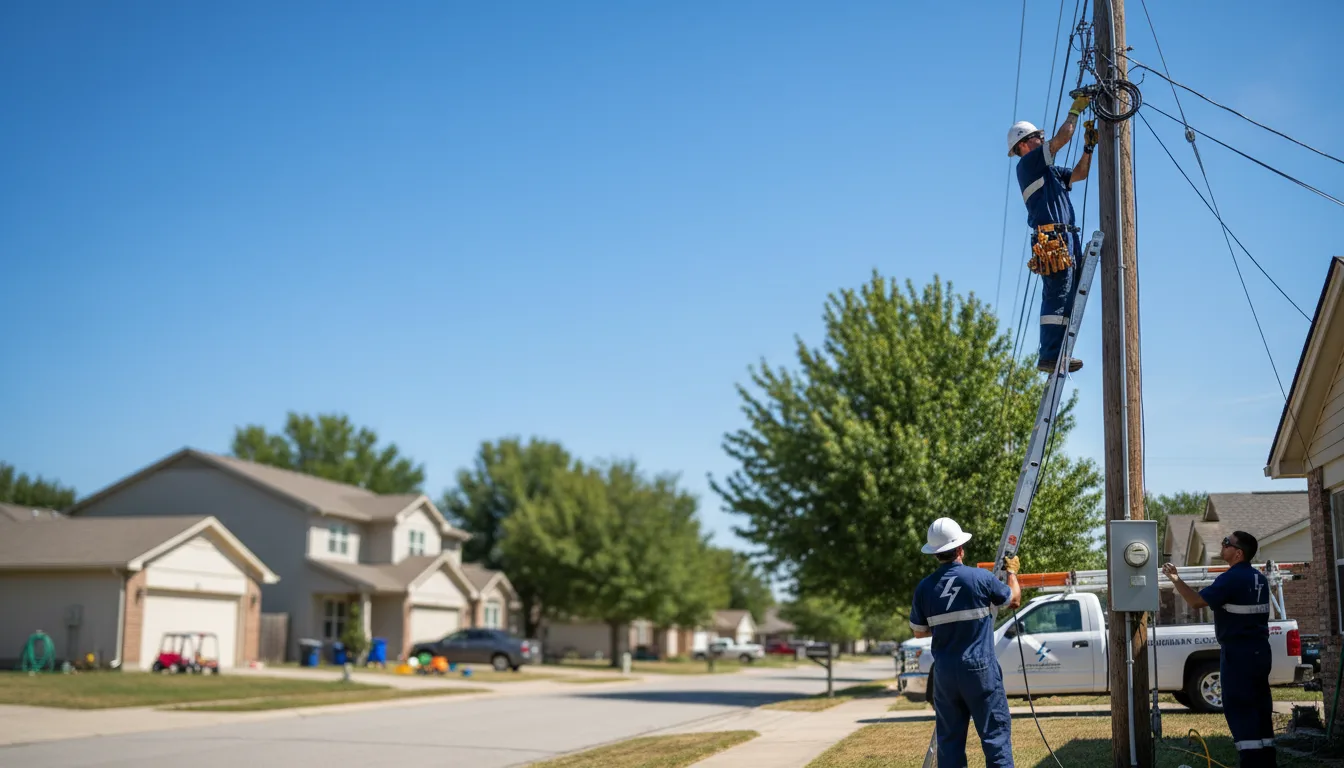Residential electrician providing installation services in Anmoore, WV
